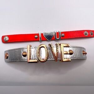 *3/$20* Set of 2 BCBGeneration Love cuff bracelets
